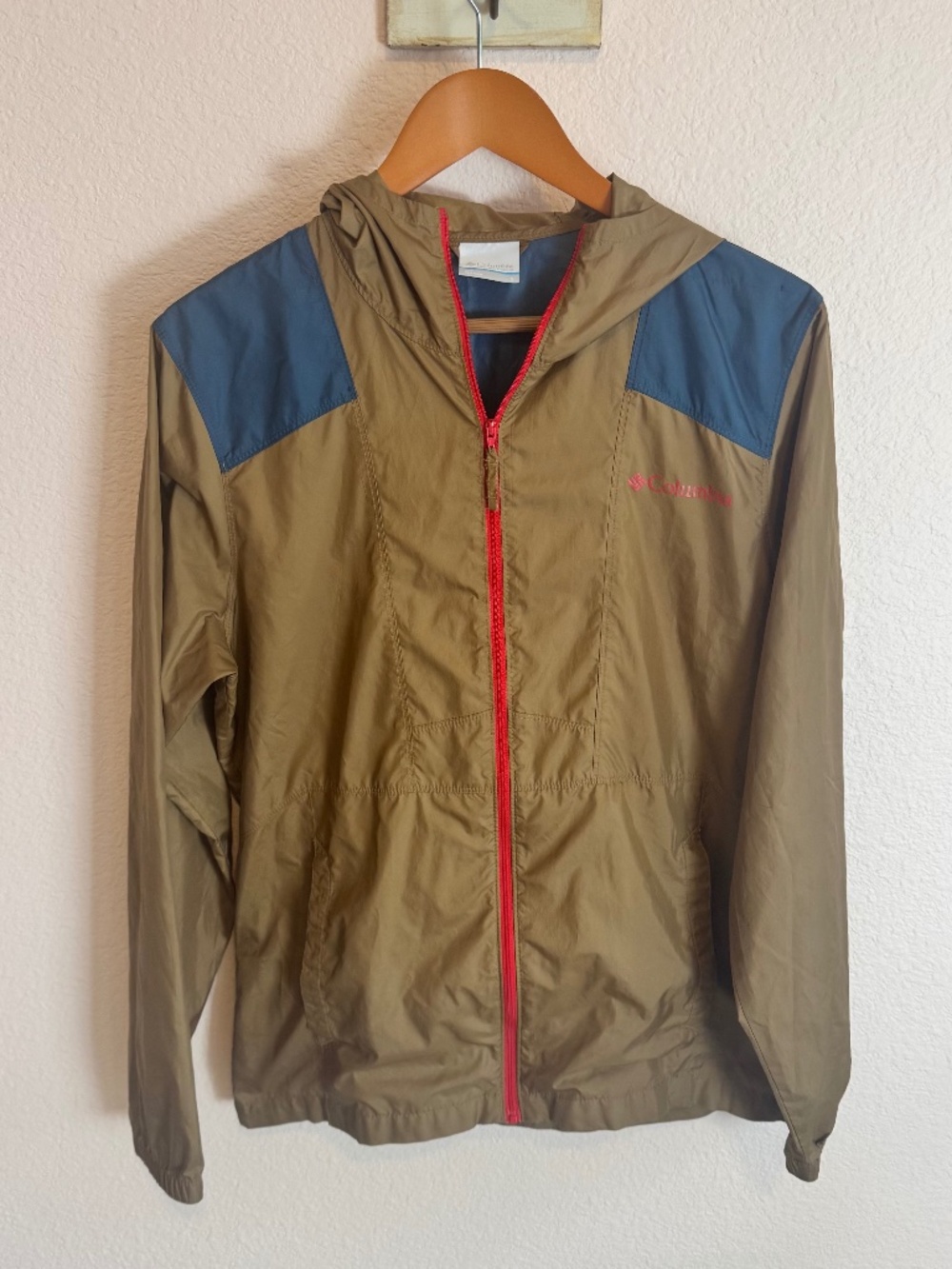 Columbia Men's Size Small Flashback Windbreaker Copper Blue